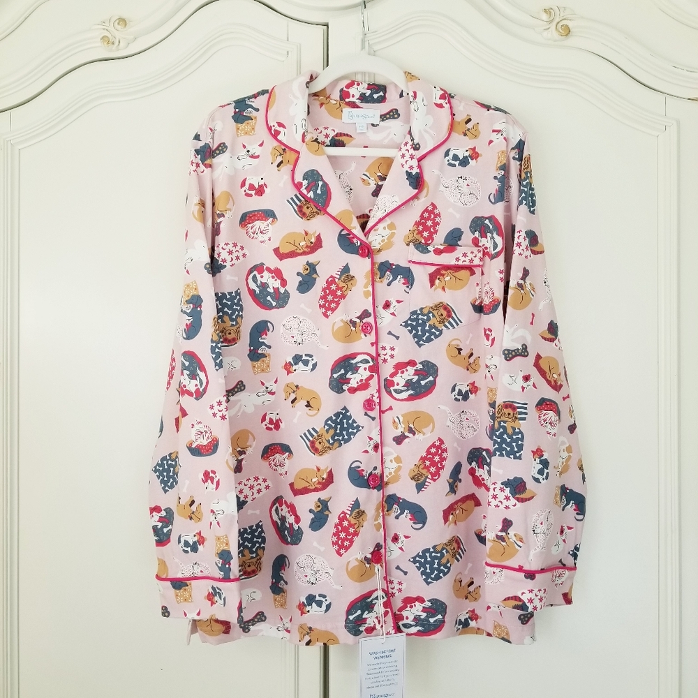 Youre A Good Egg - Dog Pajama with Mint Neck & Trim/Sleeves